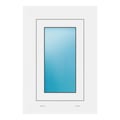 Fenster 44x64 cm Weiß