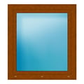 Fenster 100x110 cm Golden Oak genarbt