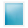 Festverglasung 104x124 cm Weiß