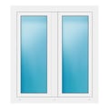 Zweiflügeliges Fenster 108x120 cm Weiß