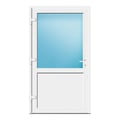 Nebeneingangstür 120x210 cm Anthrazitgrau genarbt 2/3 Glas