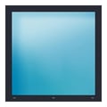 Festverglasung 122x122 cm Anthrazit genarbt