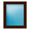 Fenster 104x121 cm Mooreiche genarbt