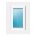 Fenster 44x60 cm Weiß