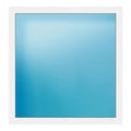 Festverglasung 130x134 cm Weiß