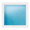 Fenster 126x120 cm Weiß