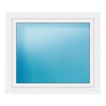 Außenansicht Fenster 110x95 cm Weiß