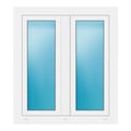 Zweiflügeliges Fenster 94x106 cm Weiß