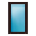 Fenster 100x168 cm Braun genarbt