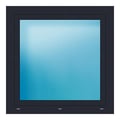 Fenster 101x101 cm Anthrazit genarbt
