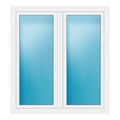 Zweiflügeliges Fenster 138x150 cm Weiß