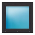 Fenster 97x94 cm Anthrazit genarbt