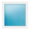 Festverglasung 79x81 cm Weiß