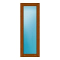 Festverglasung 50x140 cm Golden Oak genarbt