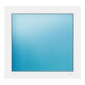 Festverglasung 80x76 cm Weiß