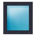 Fenster 100x110 cm Anthrazit Feinstruktur