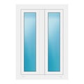 Zweiflügeliges Fenster 80x115 cm Weiß