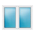 Zweiflügeliges Fenster 149x121 cm Weiß