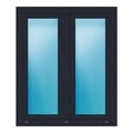 Zweiflügeliges Fenster 110x130 cm Anthrazit genarbt