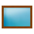 Festverglasung 123,7x92,1 cm Golden Oak genarbt