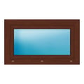 Fenster 100x60 cm Nussbaum genarbt