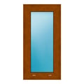 Festverglasung 40x80 cm Golden Oak genarbt