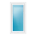 Außenansicht Fenster 70x135 cm Weiß
