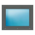 Fenster 100x80 cm Basaltgrau genarbt