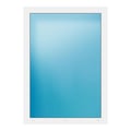 Festverglasung 100x139,5 cm Weiß
