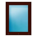 Fenster 100x130 cm Mahagoni genarbt