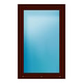 Fenster 102x160 cm Mahagoni genarbt
