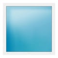 Festverglasung 124x124 cm Weiß