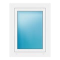 Außenansicht Fenster 65x85 cm Weiß