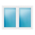 Zweiflügeliges Fenster 170x130 cm Weiß