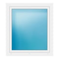 Fenster 100,6x112,5 cm Weiß