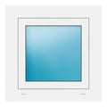 Fenster 60x60 cm Weiß