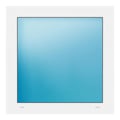 Festverglasung 76x76 cm Weiß