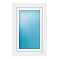 Außenansicht Fenster 62x93 cm Weiß