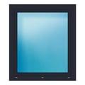 Fenster 105x120 cm Anthrazit genarbt