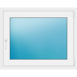 Einflügeliges Kunststofffenster 101.2x81 cm Weiß 