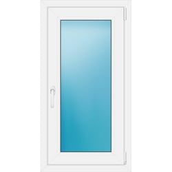 Einflügeliges Kunststofffenster 58x110 cm Weiß 