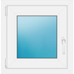 Einflügeliges Kunststofffenster 58x60 cm Weiß 