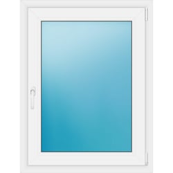 Einflügeliges Kunststofffenster 82x107 cm Weiß 