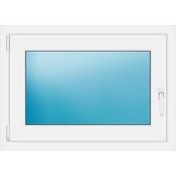 Einflügeliges Kunststofffenster 88x62.5 cm Weiß 