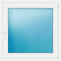 Einflügeliges Kunststofffenster 96x96 cm Weiß 