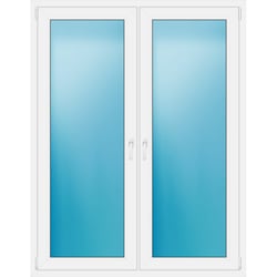 Zweiflügeliges Kunststofffenster 140x180 cm Weiß 