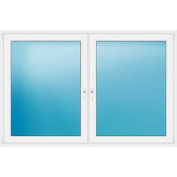 Zweiflügeliges Kunststofffenster 210.7x139 cm Weiß 