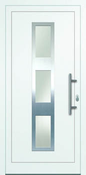 Aluminium Haustüre 100x200 cm weiß