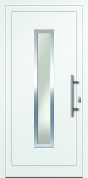 Aluminium Haustüre 100x200 cm weiß