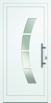Aluminium Haustüre 100x200 cm weiß